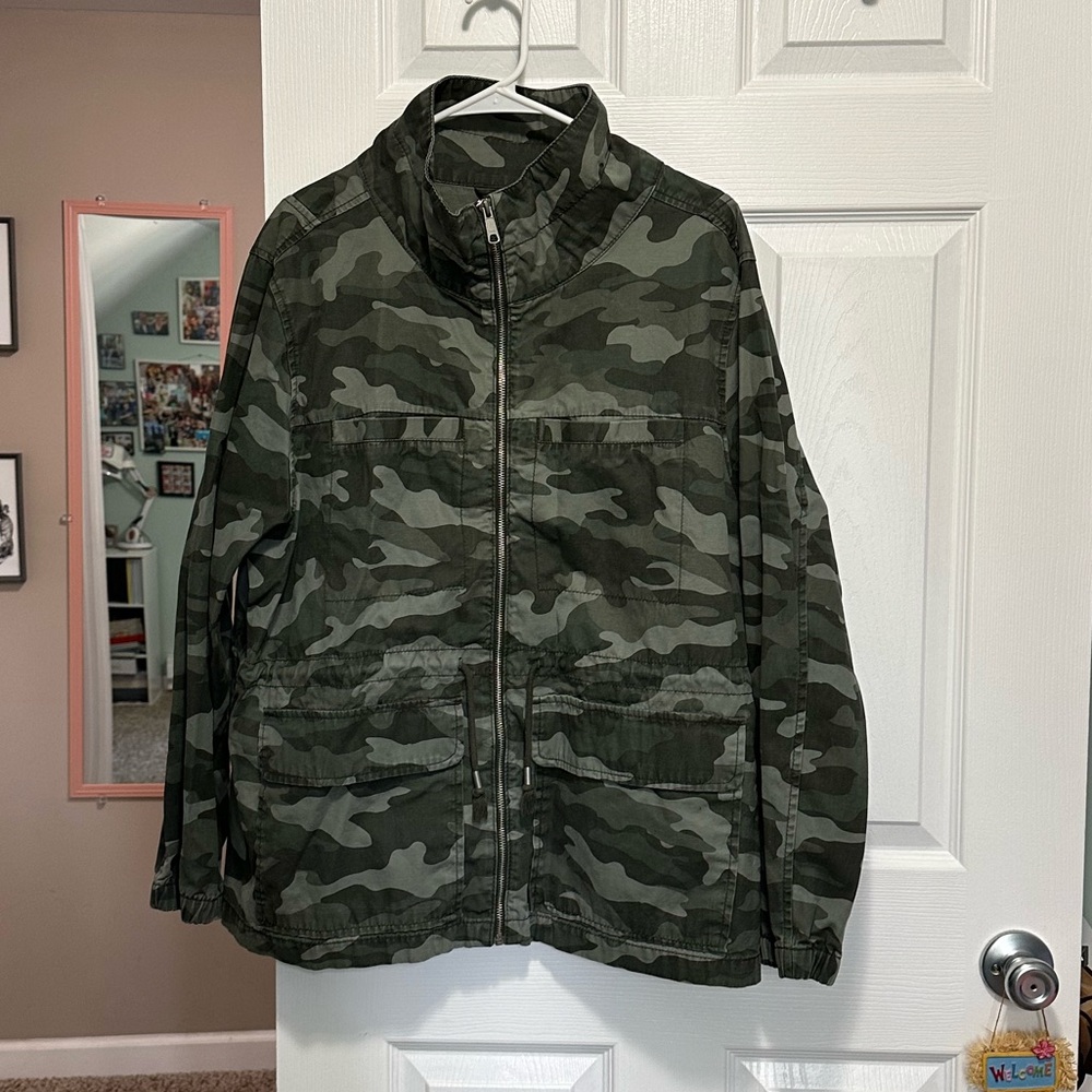 Old Navy Camo Utility Jacket, XXL